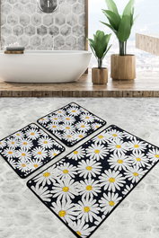 Mijölnir Primula Djt Juego de alfombrillas de baño Multicolor de 3 piezas